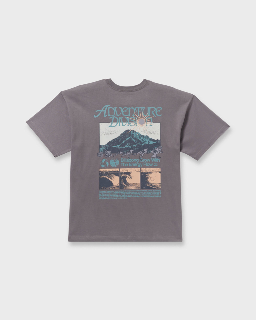 Grow OG A/Div Short Sleeve T-Shirt - Grey Violet