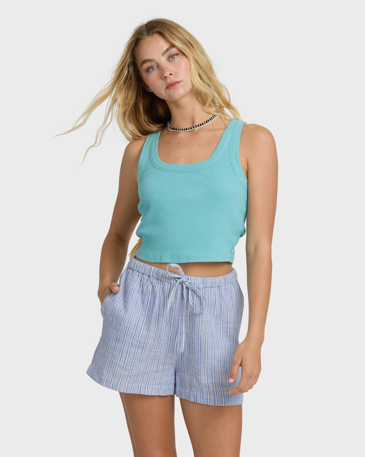 Wanderer Print Woven Shorts - Twilight Blue