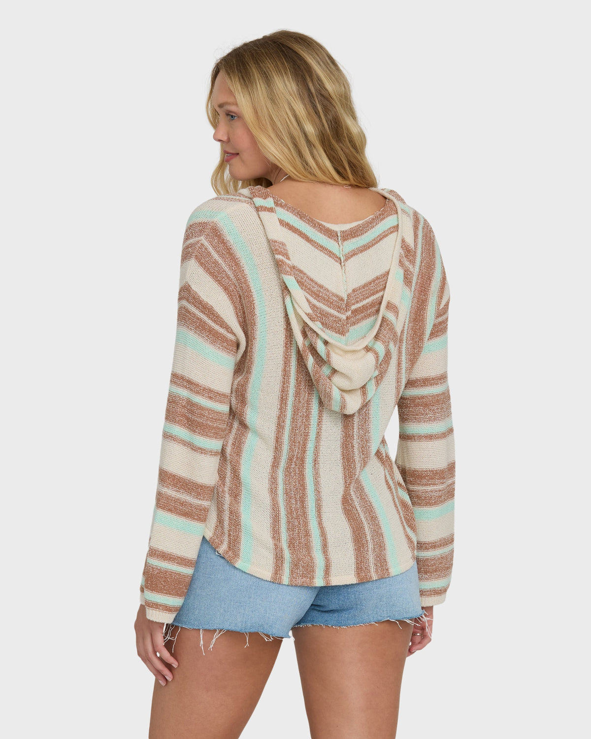 Baja Beach Hooded Sweater - Sugar Almond